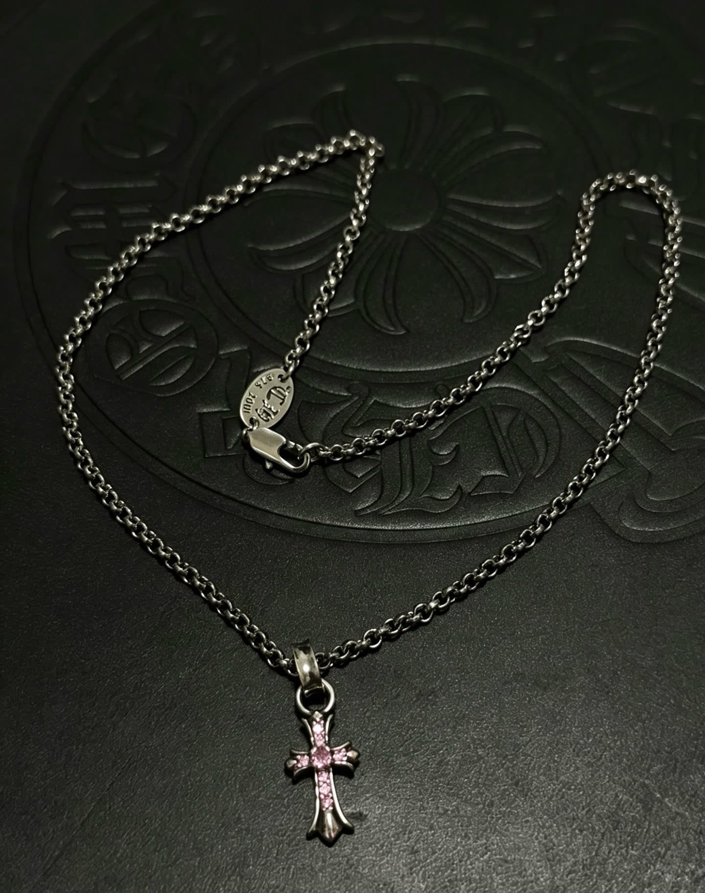 Chrome Hearts Bling Jewelry Cross Pendant Necklace